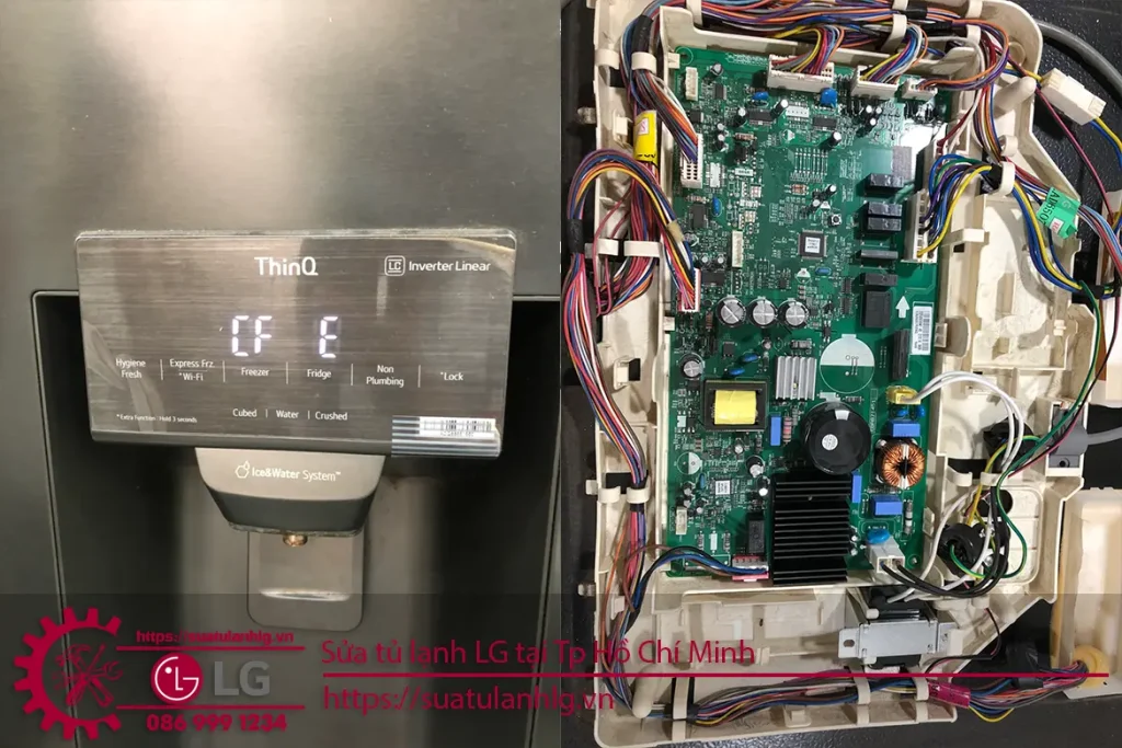 Mạch điều khiển tủ lạnh LG Uy tín, sửa chữa điện tử điện lạnh Nguyên Dương tại TP.HCM.
