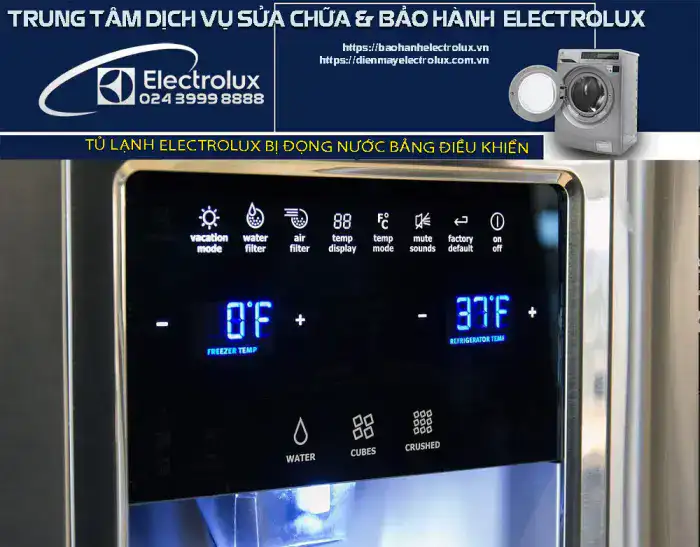Tại sao tủ lạnh Electrolux bị đọng nước ở bảng điều khiển