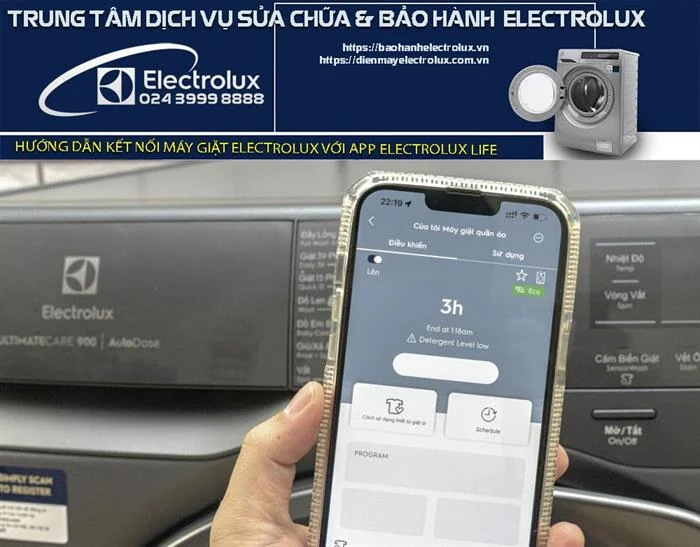Hướng dẫn kết nối máy giặt Electrolux với App Electrolux life để điều khiển qua smart phone