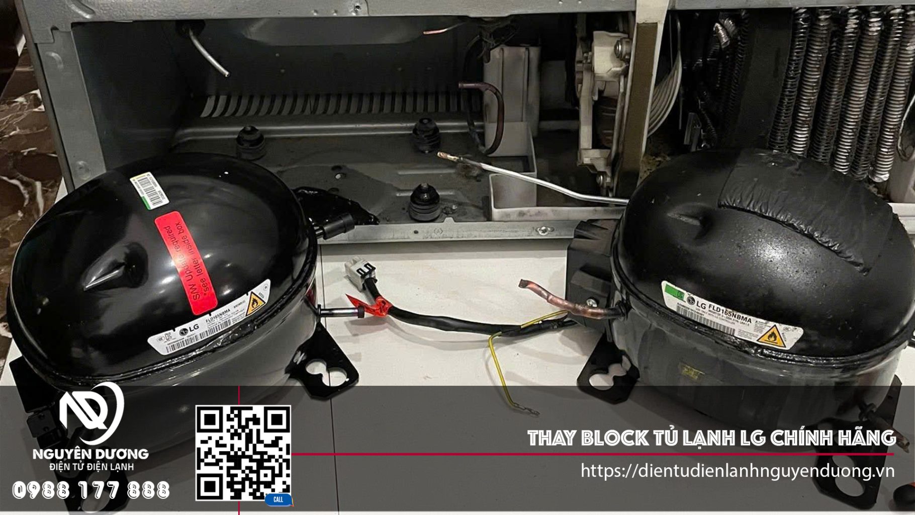 Thay Block tủ lạnh LG chính hãng