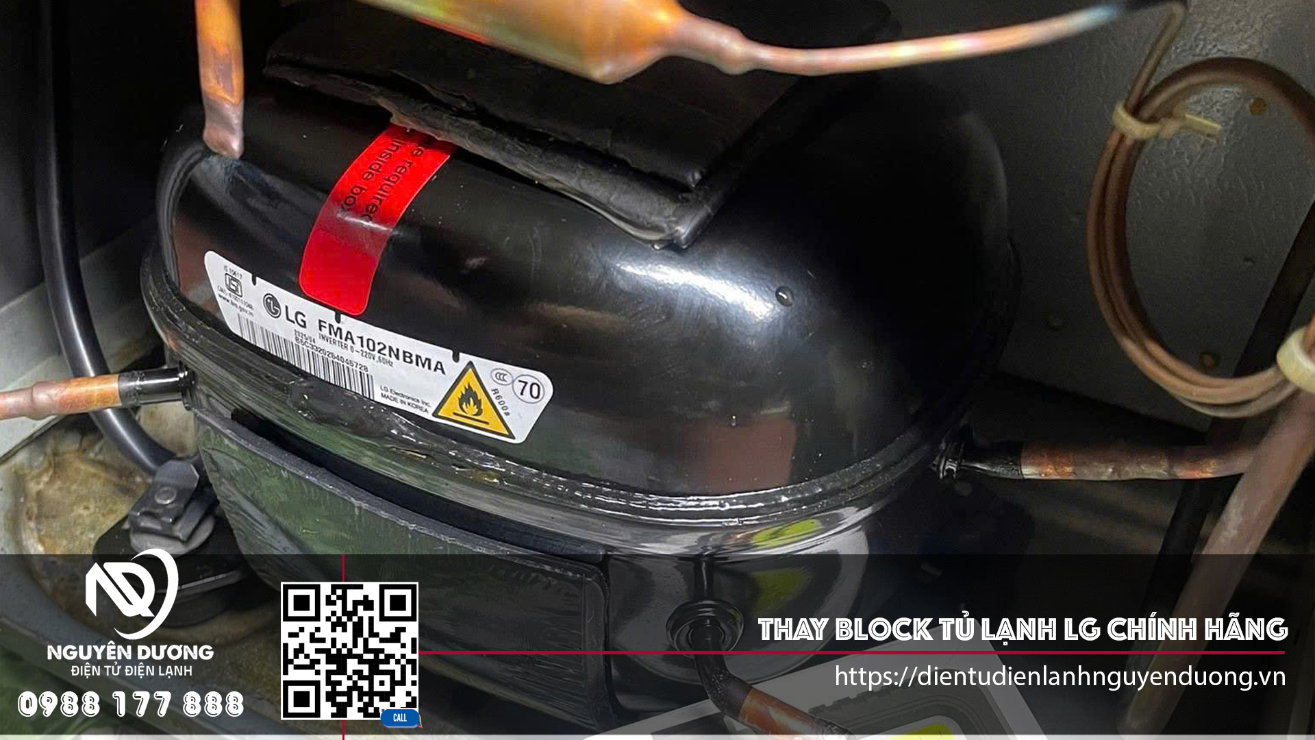 Thay Block tủ lạnh LG chính hãng tại nhà