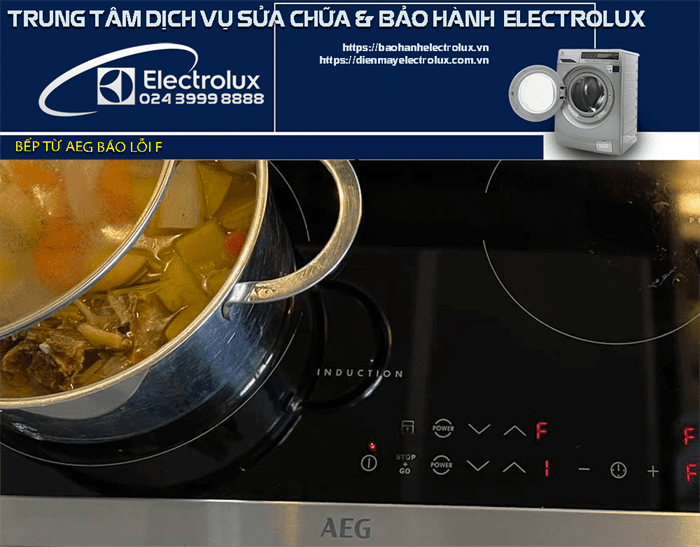 Bếp từ AEG báo lỗi F