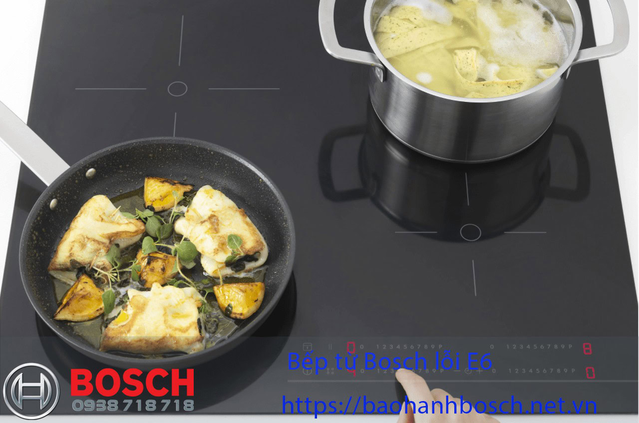 Bếp từ Bosch Inox E6 hoạt động an toàn, tiết kiệm năng lượng, phù hợp lắp đặt trong gia đình và nhà bếp công nghiệp, dễ dàng vệ sinh và sử dụng cho các món nướng, hầm, xào.