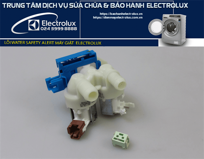 Lỗi water safety alert máy giặt Electrolux