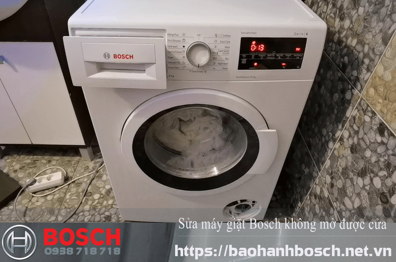 Làm sạch máy giặt Bosch không mở được cửa, sửa chữa thiết bị điện lạnh tại Nguyễn Dương, hỗ trợ kỹ thuật tận nơi, số điện thoại 0988 177 888.