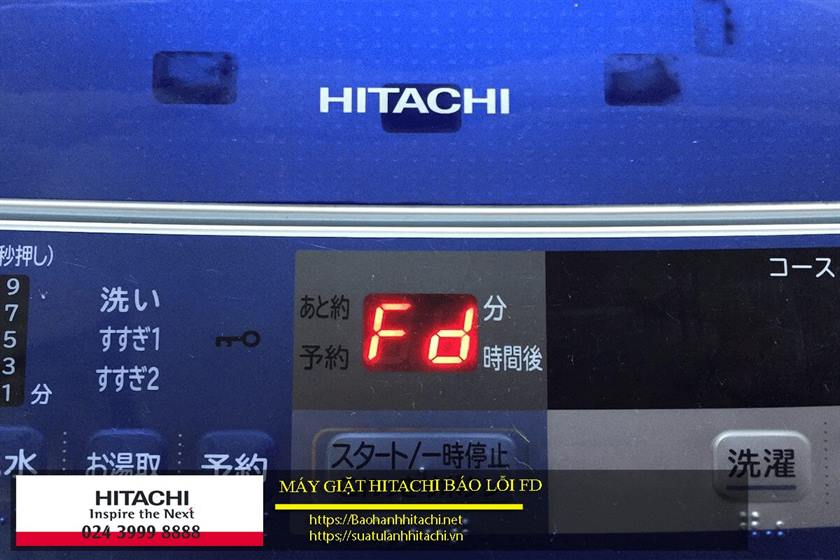 Máy giặt Hitachi lỗi FD