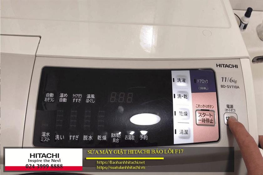 Máy giặt Hitachi lỗi F17