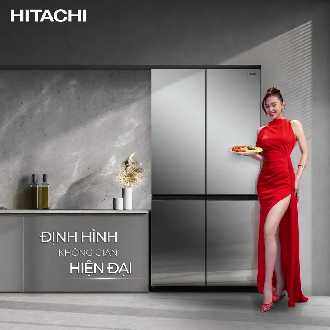 LG refrigerator with modern design and sleek metallic finish in contemporary kitchen setting.