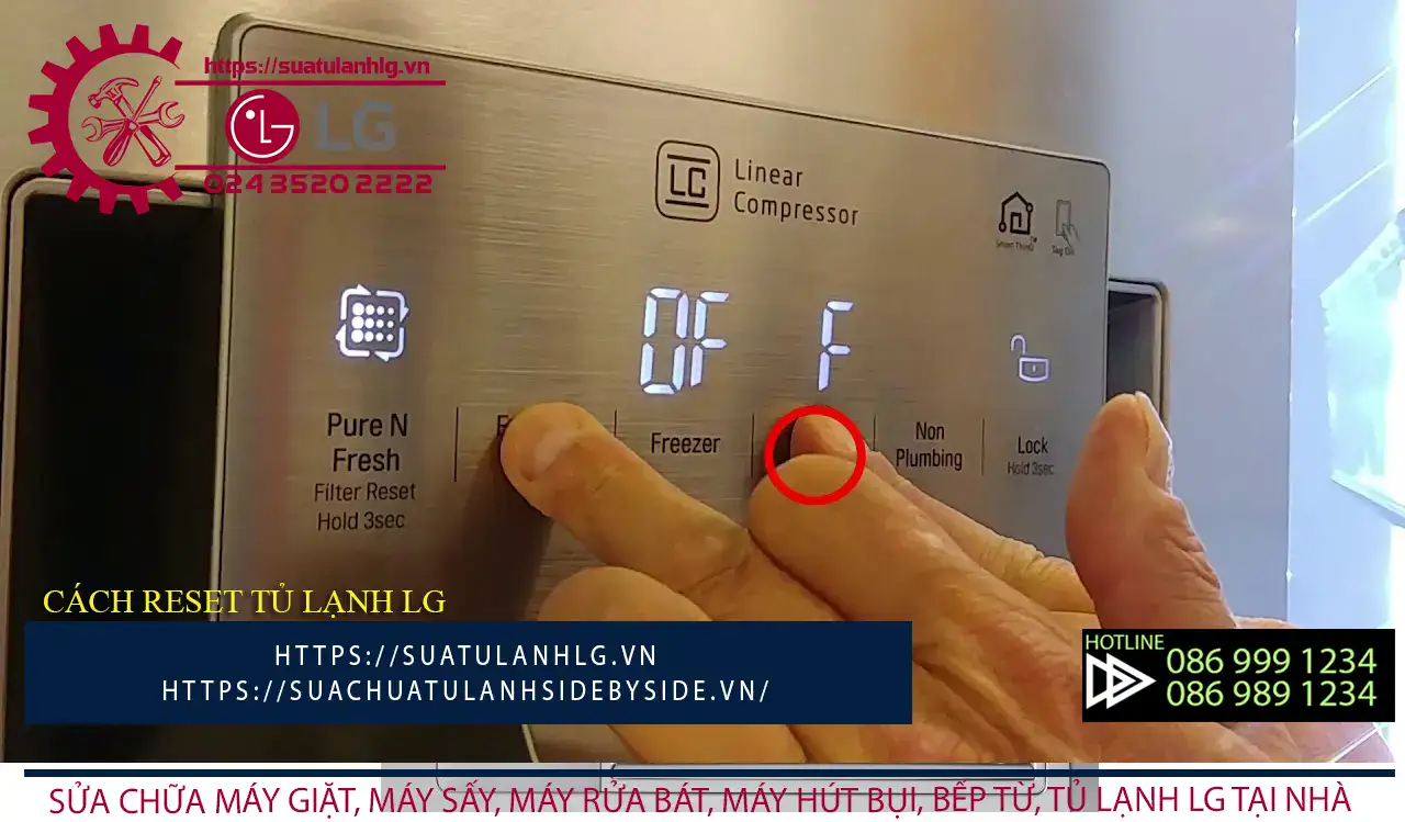 cách điều chỉnh nhiệt độ tủ lạnh LG đơn giản