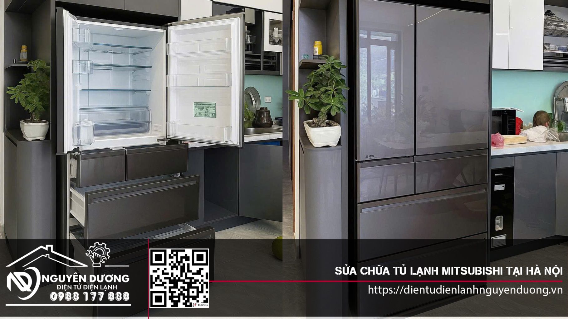 Sửa Chữa tủ lạnh Mitsubishi tại Hà Nội