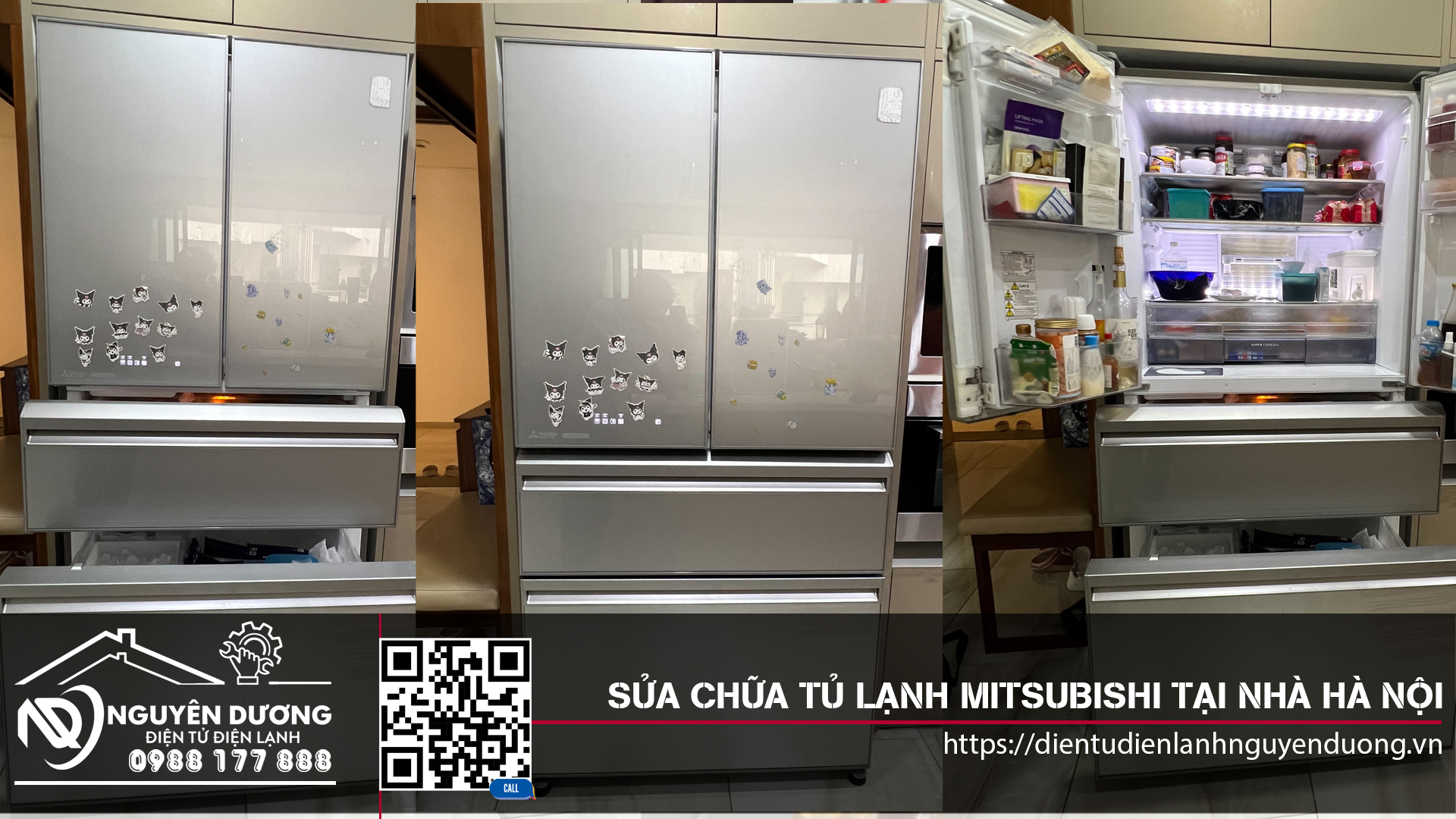 Sửa Chữa Tủ Lạnh Mitsubishi Tại Hà Nội Uy Tín