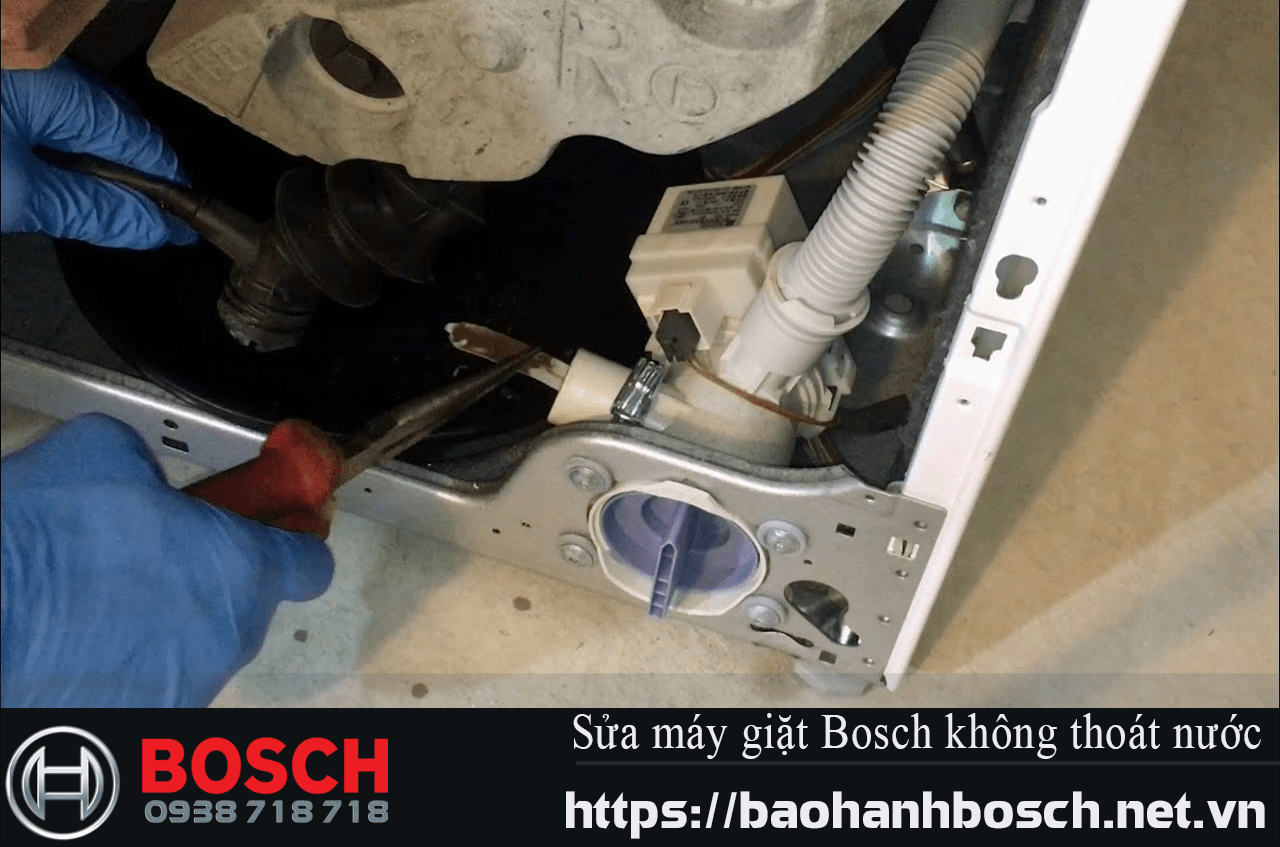 máy giặt Bosch không thoát nước