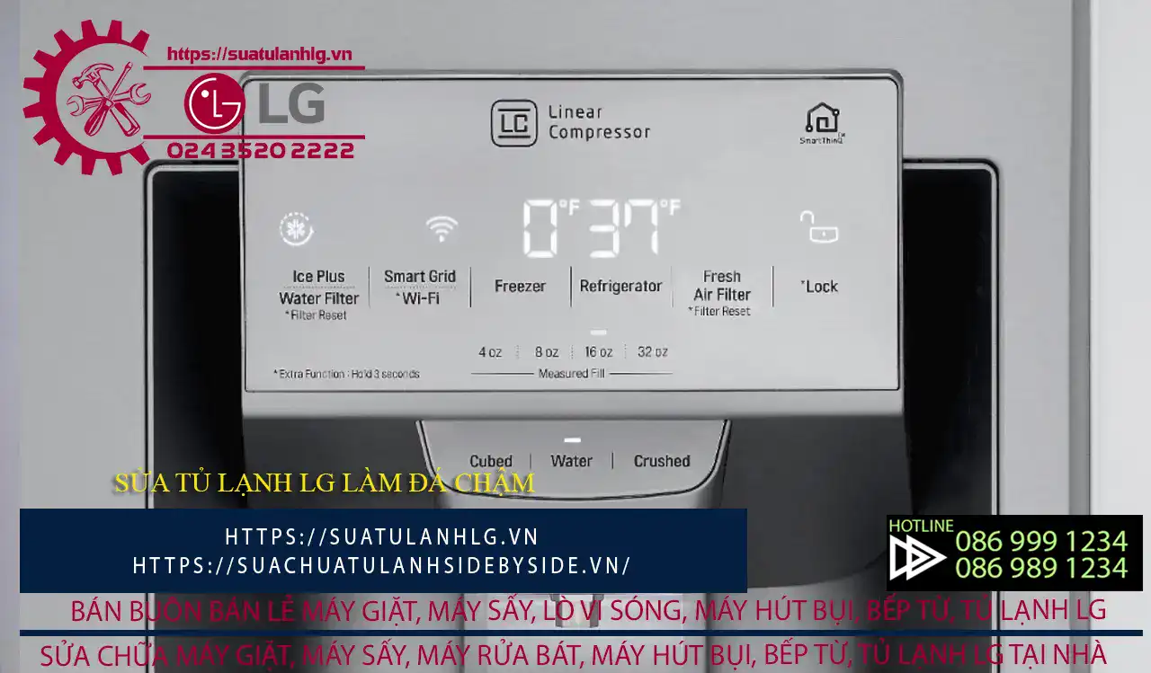 Tủ lạnh LG làm đá chậm