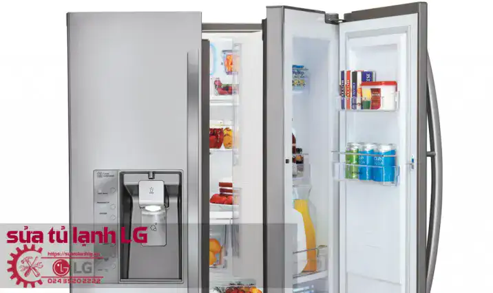 Stainless steel Samsung refrigerator with open doors showcasing organized interior, ideal for modern kitchen appliance maintenance and repair services.