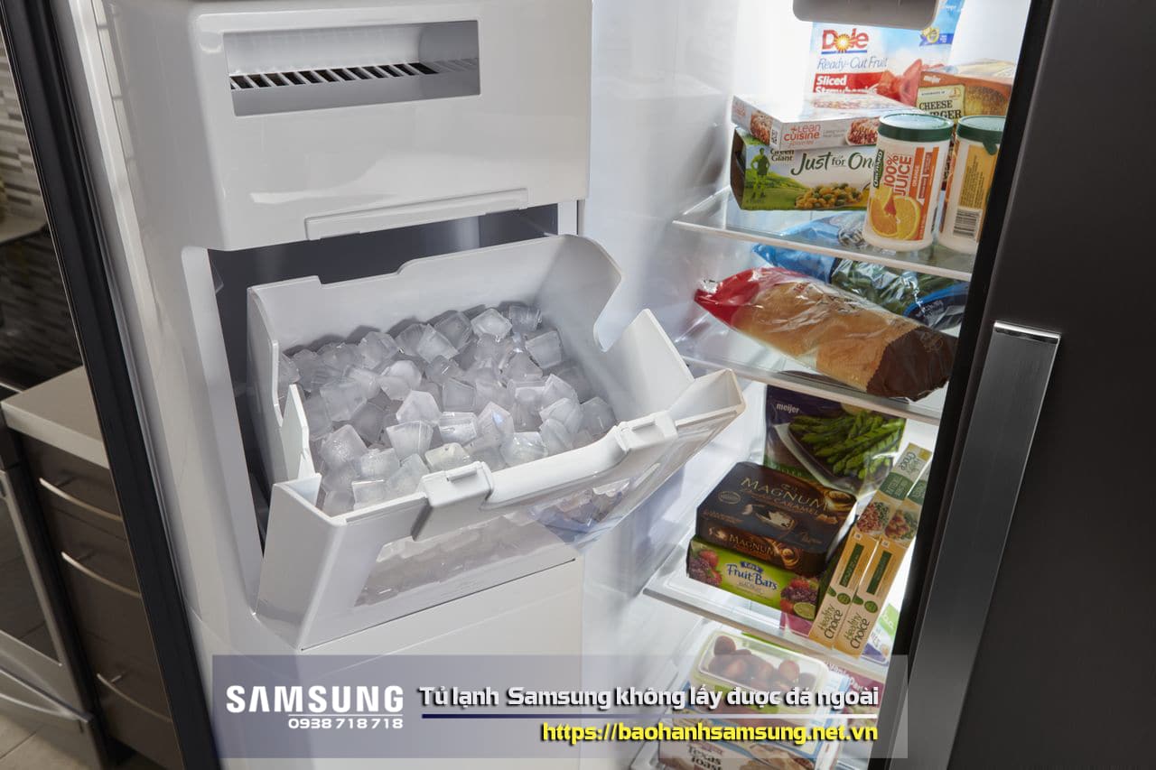 Linh kiện tủ lạnh Samsung hiện đại, có màn hình hiển thị nhiệt độ kỹ thuật số và chức năng điều khiển dễ dàng, phù hợp sửa chữa điện lạnh Nguyễn Dương.