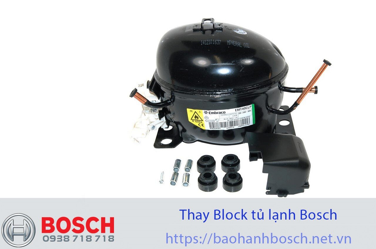 Refrigeration compressor replacement for Bosch refrigerators, high-quality spare part, reliable cooling system repair, genuine Bosch cooling compressor.
