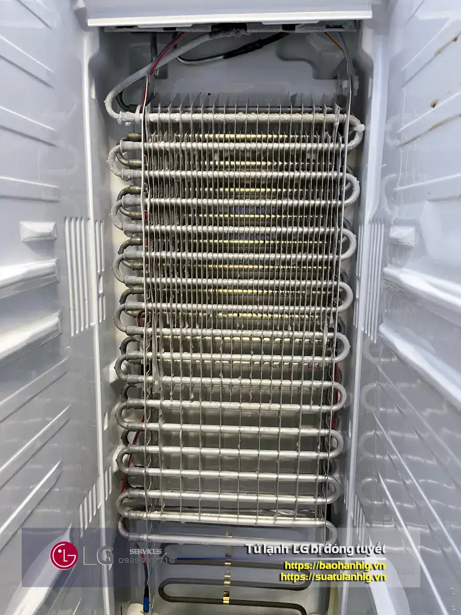 Tủ lạnh bị đóng tuyết ở dàn lạnh