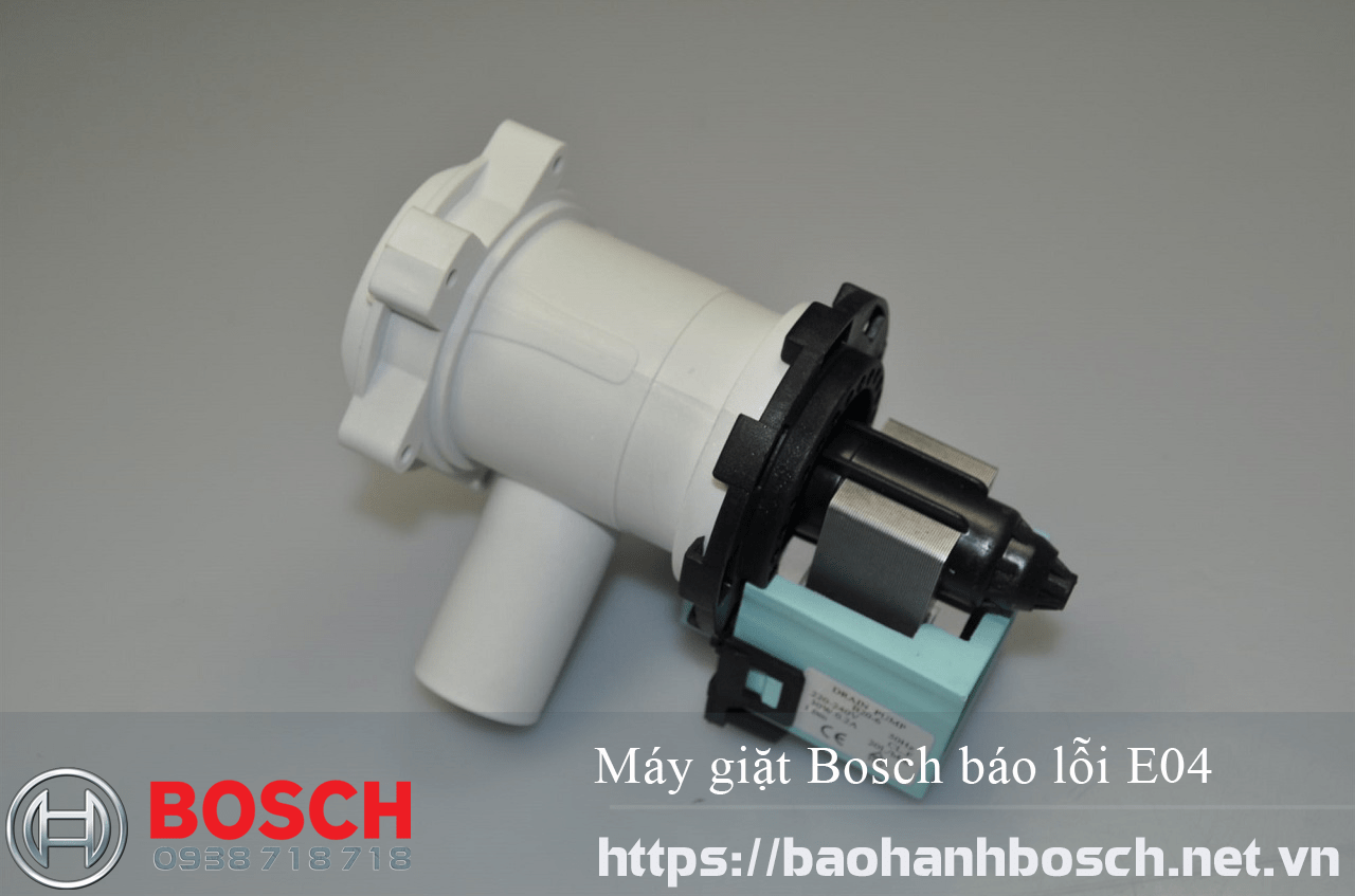 Máy giặt Bosch báo lỗi E04