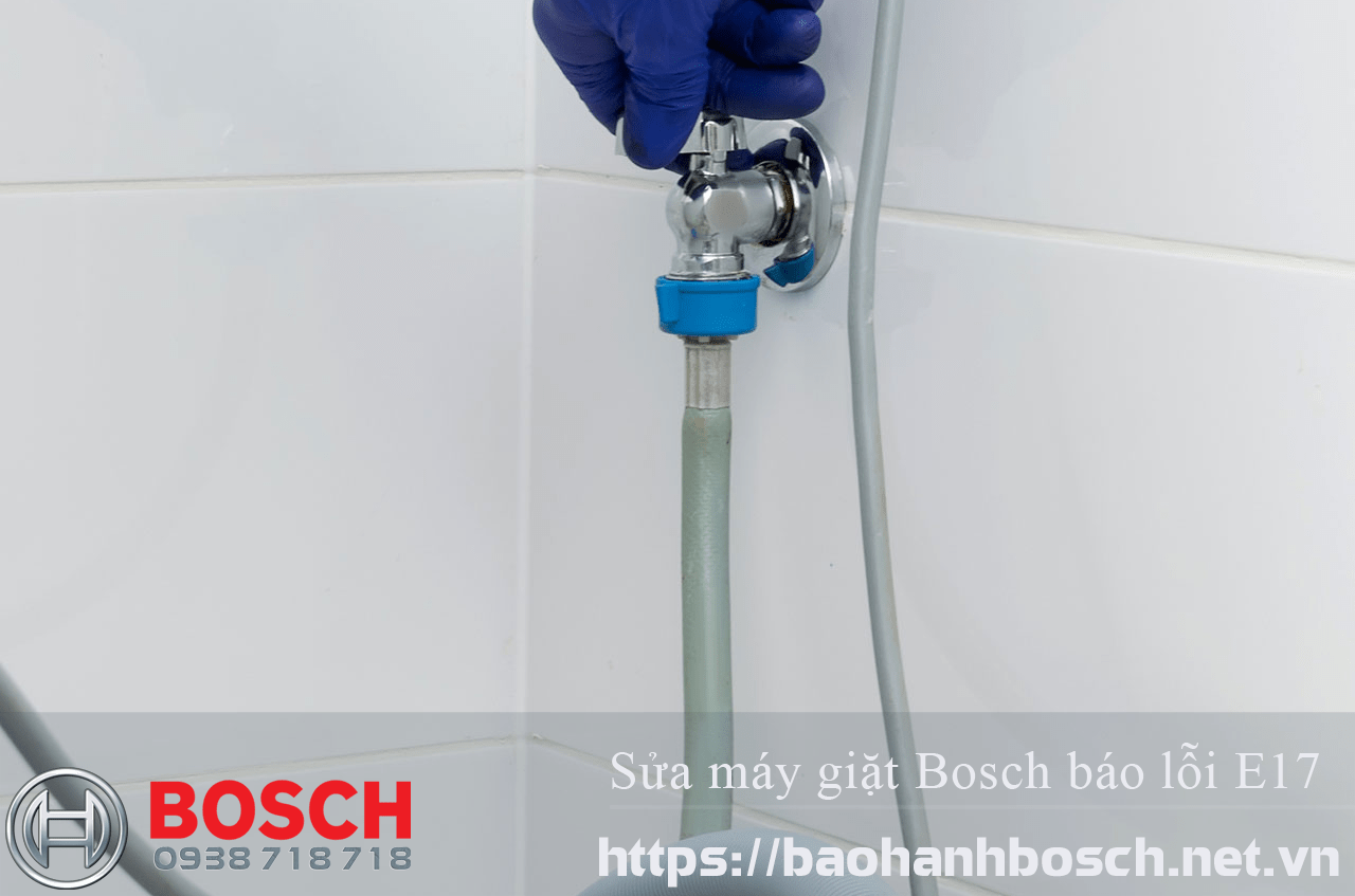 Máy giặt Bosch báo lỗi E17