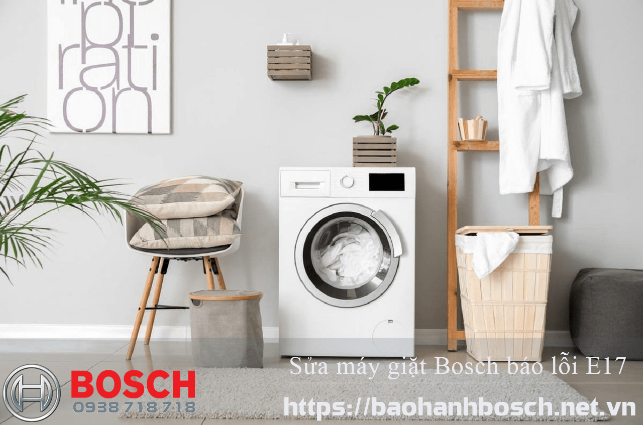 Máy giặt Bosch báo lỗi E17