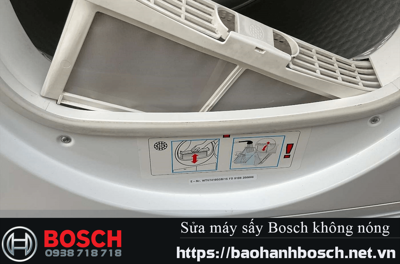 máy sấy Bosch không nóng