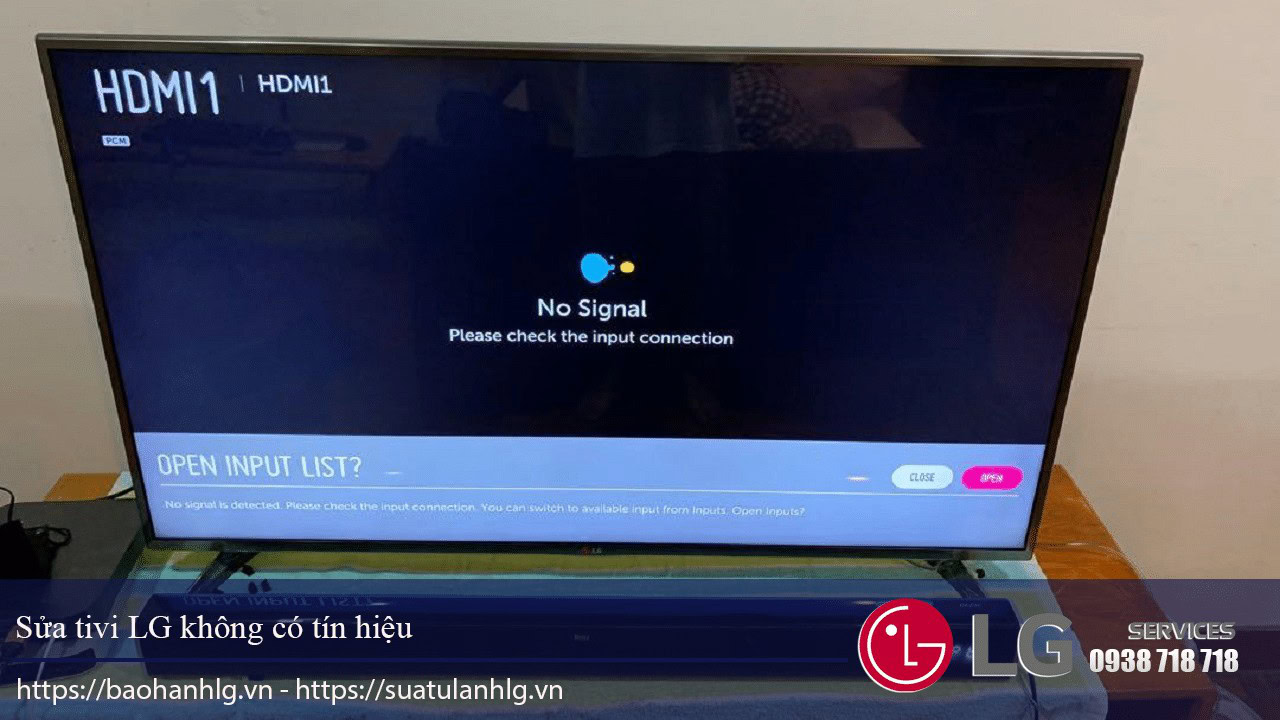tivi LG không có tín hiệu
