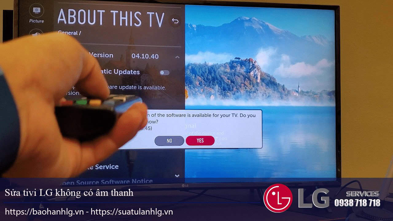Sửa tivi LG không có âm thanh
