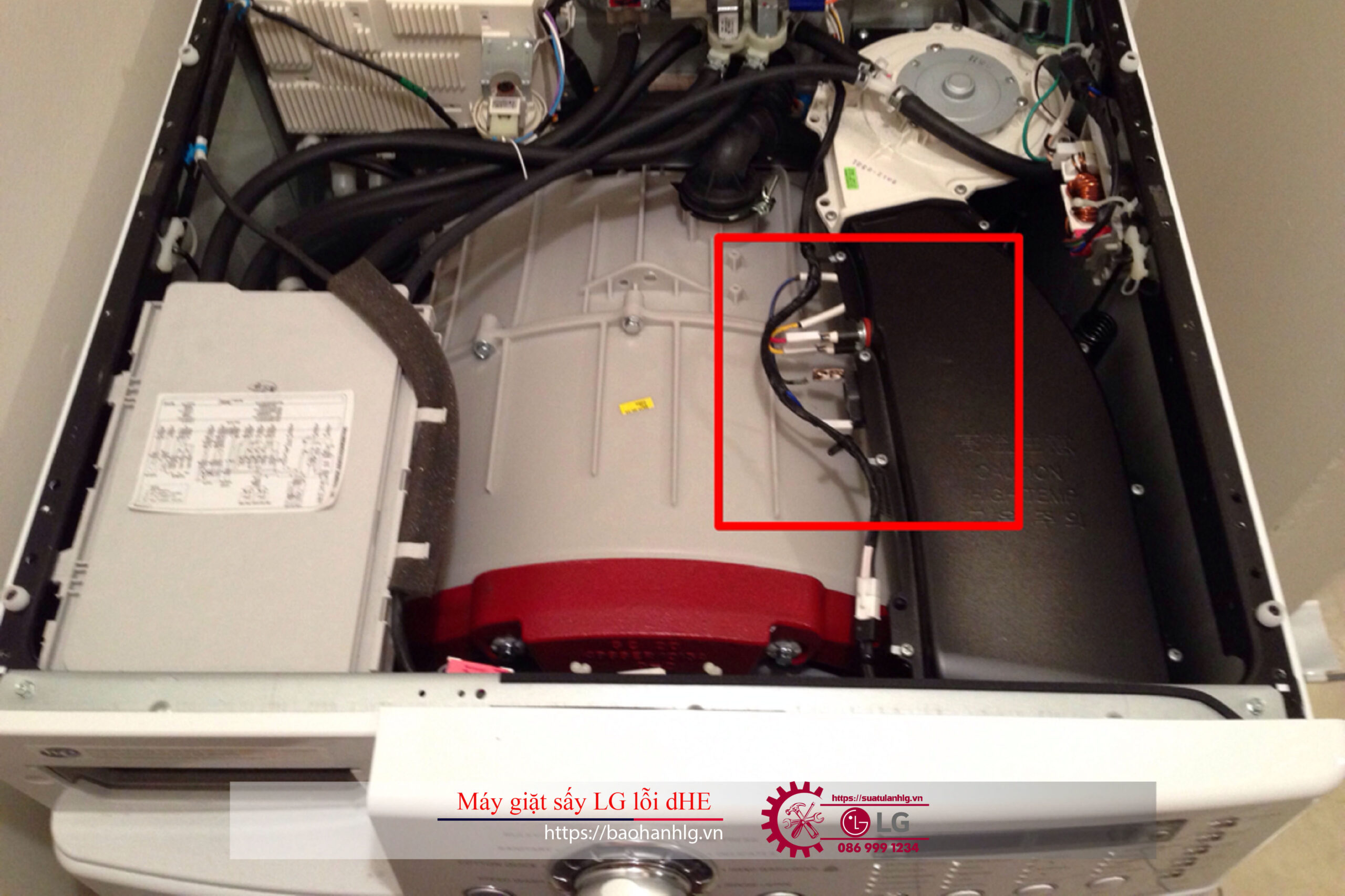 Máy giặt sấy LG lỗi dHE có thể do nhiều nguyên nhân khác nhau