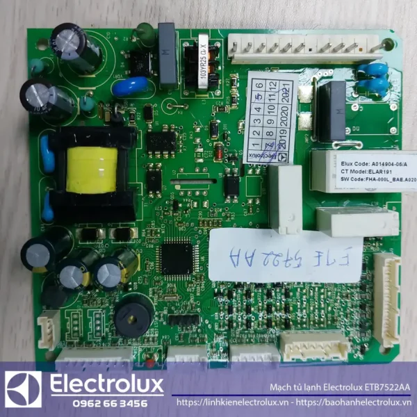 Mạch tủ lạnh Electrolux ETB7522AA