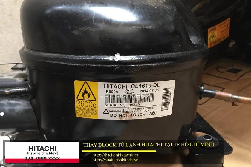 Thay block tủ lạnh Hitachi tại Tp Hồ Chí Minh