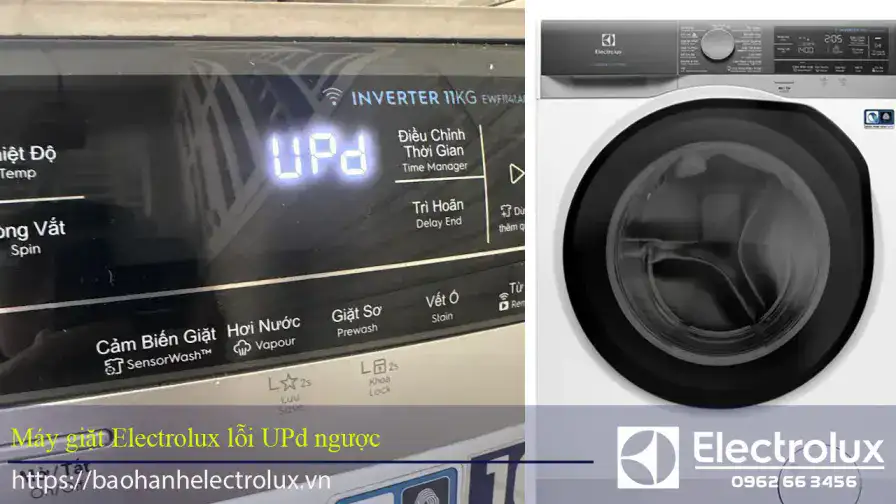 Máy giặt Electrolux lỗi UPd ngược
