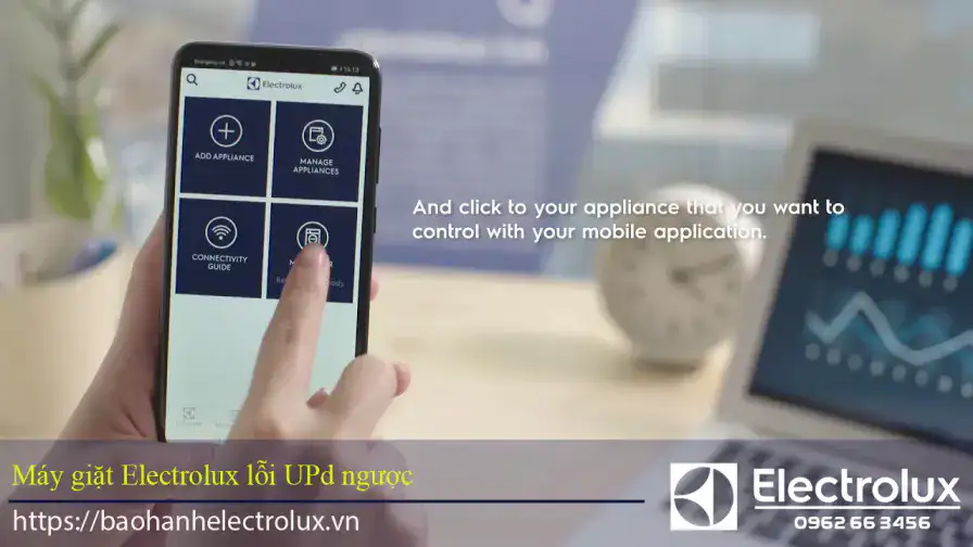 Máy giặt Electrolux lỗi UPd ngược