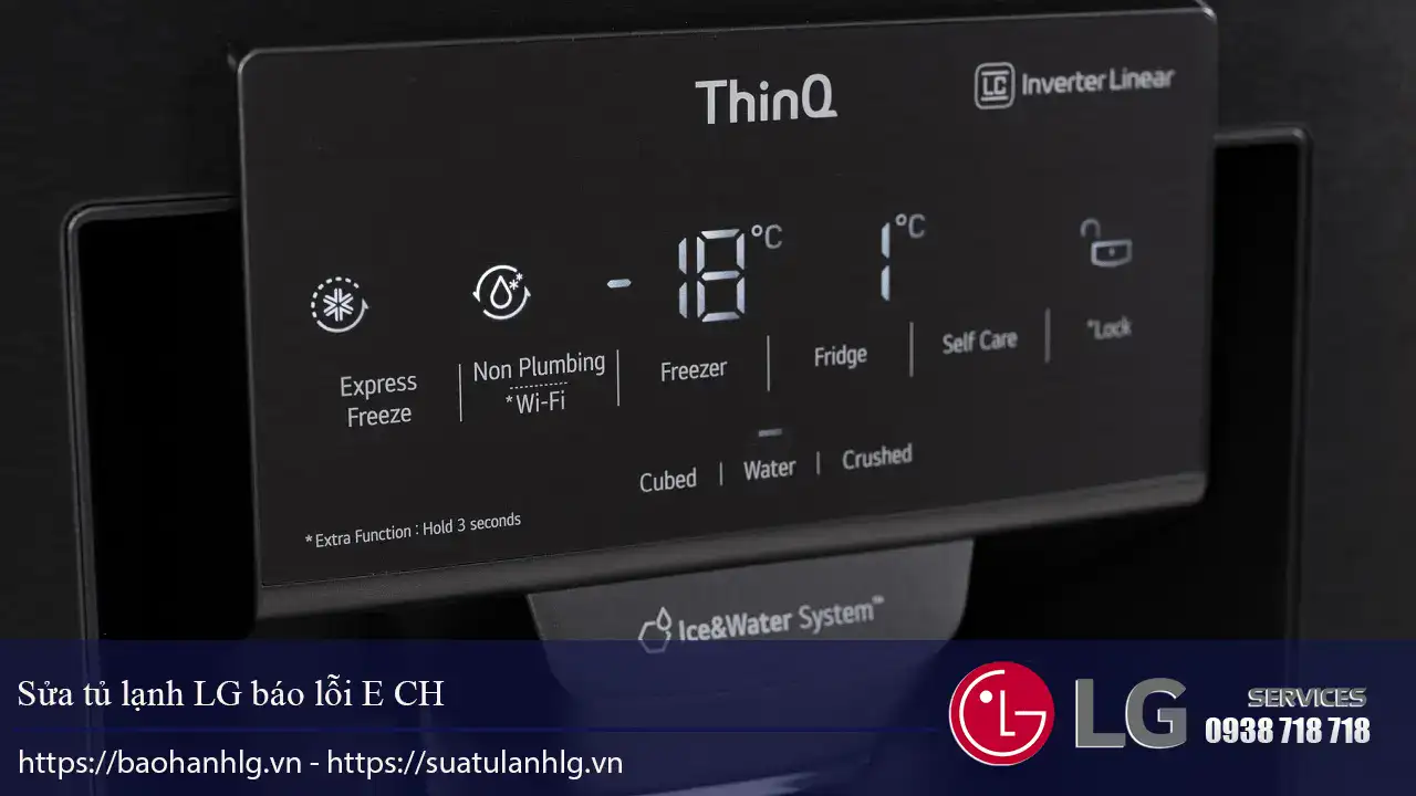 Certified LG refrigerator repair service for E CH error code issue, trusted professional repair technicians, prompt solutions, and LG appliance warranty support.