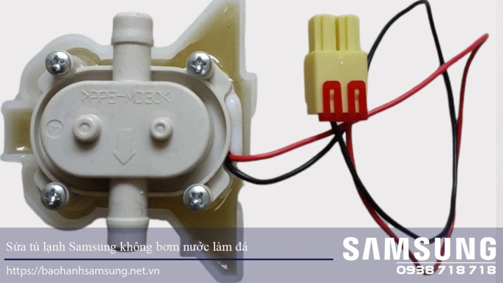 Bộ phận bơm nước tủ lạnh Samsung không bơm nước làm đá, linh kiện điện tử sửa chữa tủ lạnh, phụ kiện thay thế cho máy lạnh Samsung.