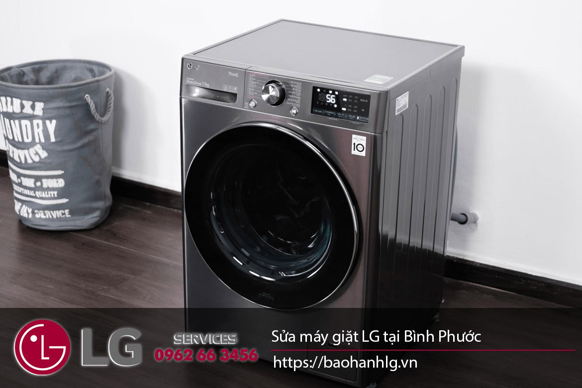 High-efficiency LG washing machine with advanced features for laundry care in Binh Phuoc.