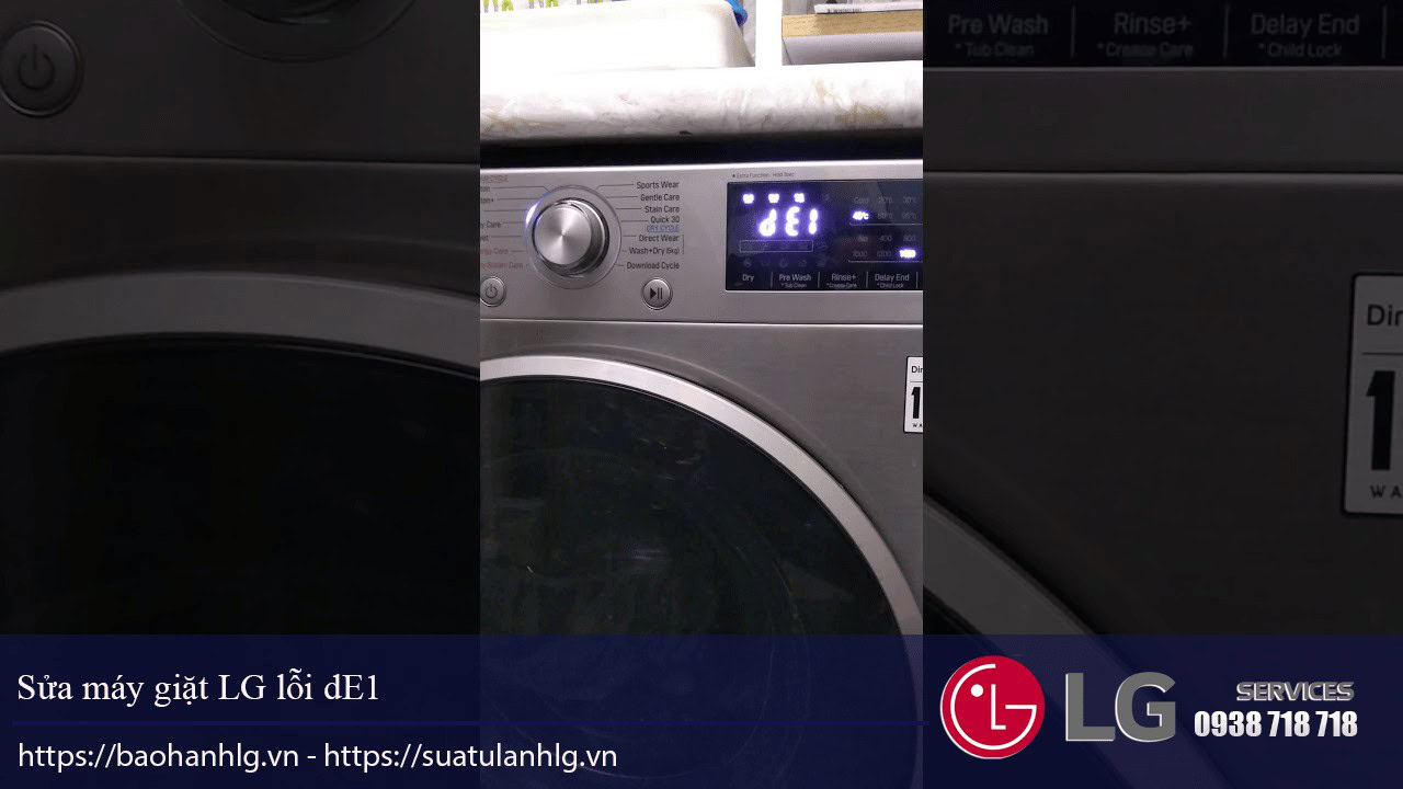 Máy giặt LG lỗi dE1