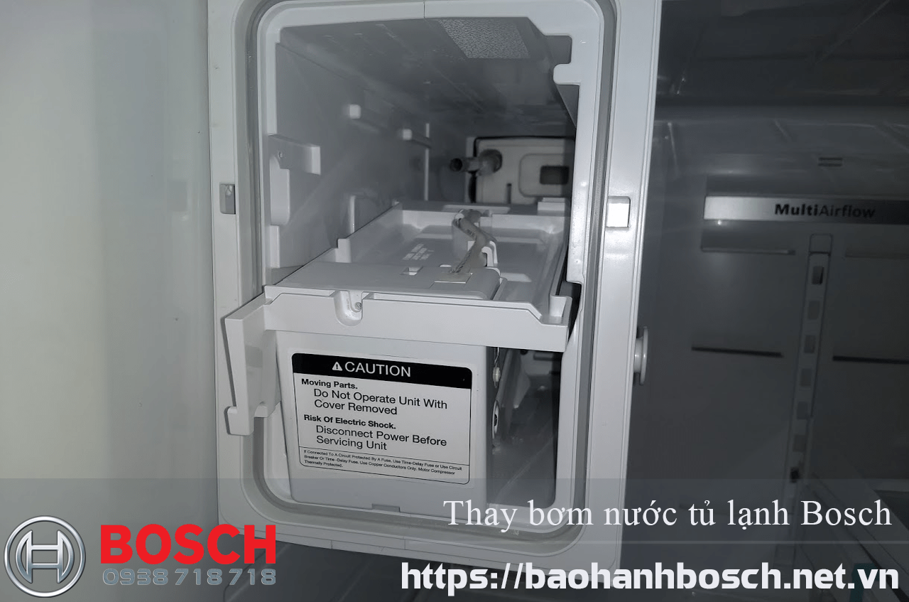 Thay bơm nước tủ lạnh Bosch