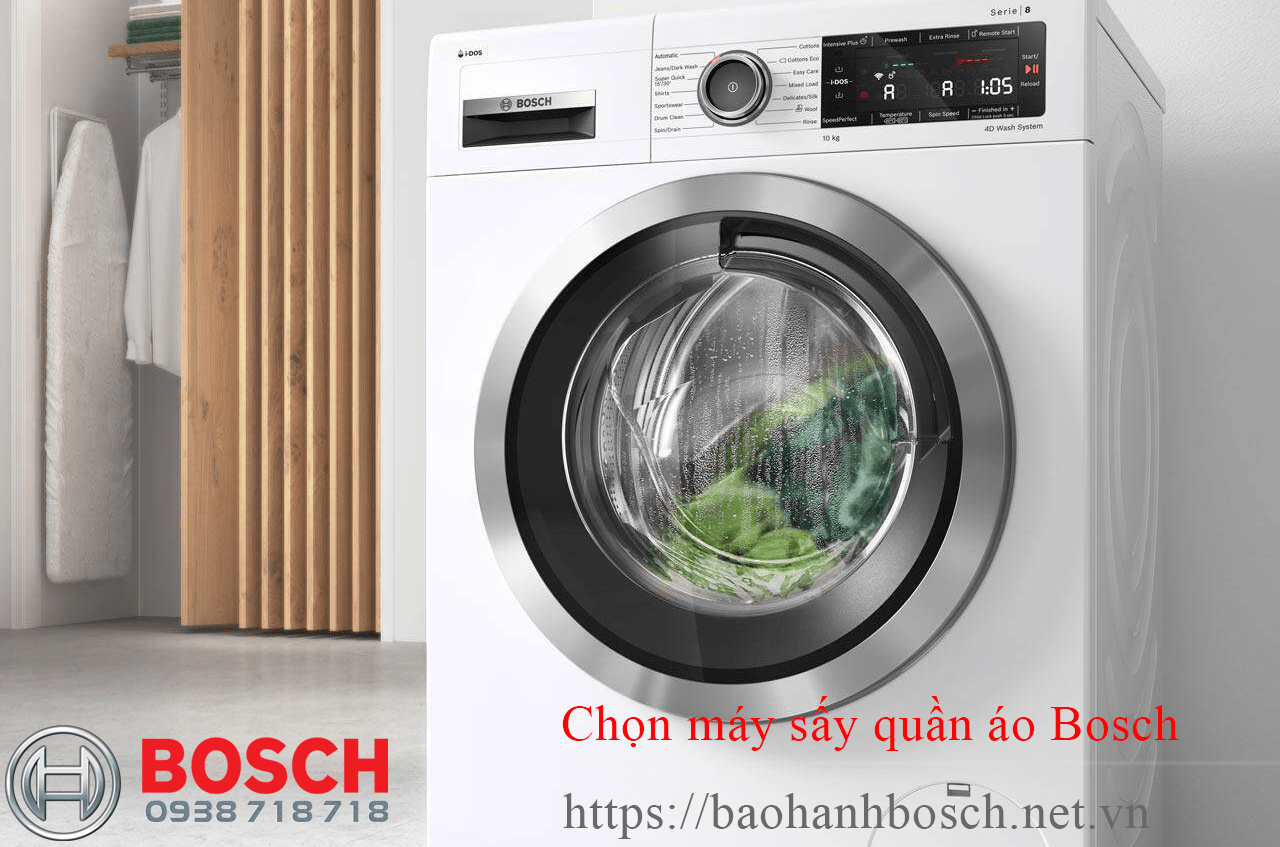 Lò giặt Bosch Uy tín với chế độ bảo hành Bosch, máy giặt sấy quần áo Bosch công nghệ tiên tiến, tiết kiệm điện năng, phù hợp cho gia đình hiện đại tại Việt Nam.