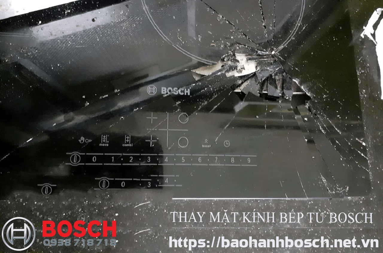 Nên thay mặt kính bếp từ Bosch khi bị vỡ, nứt