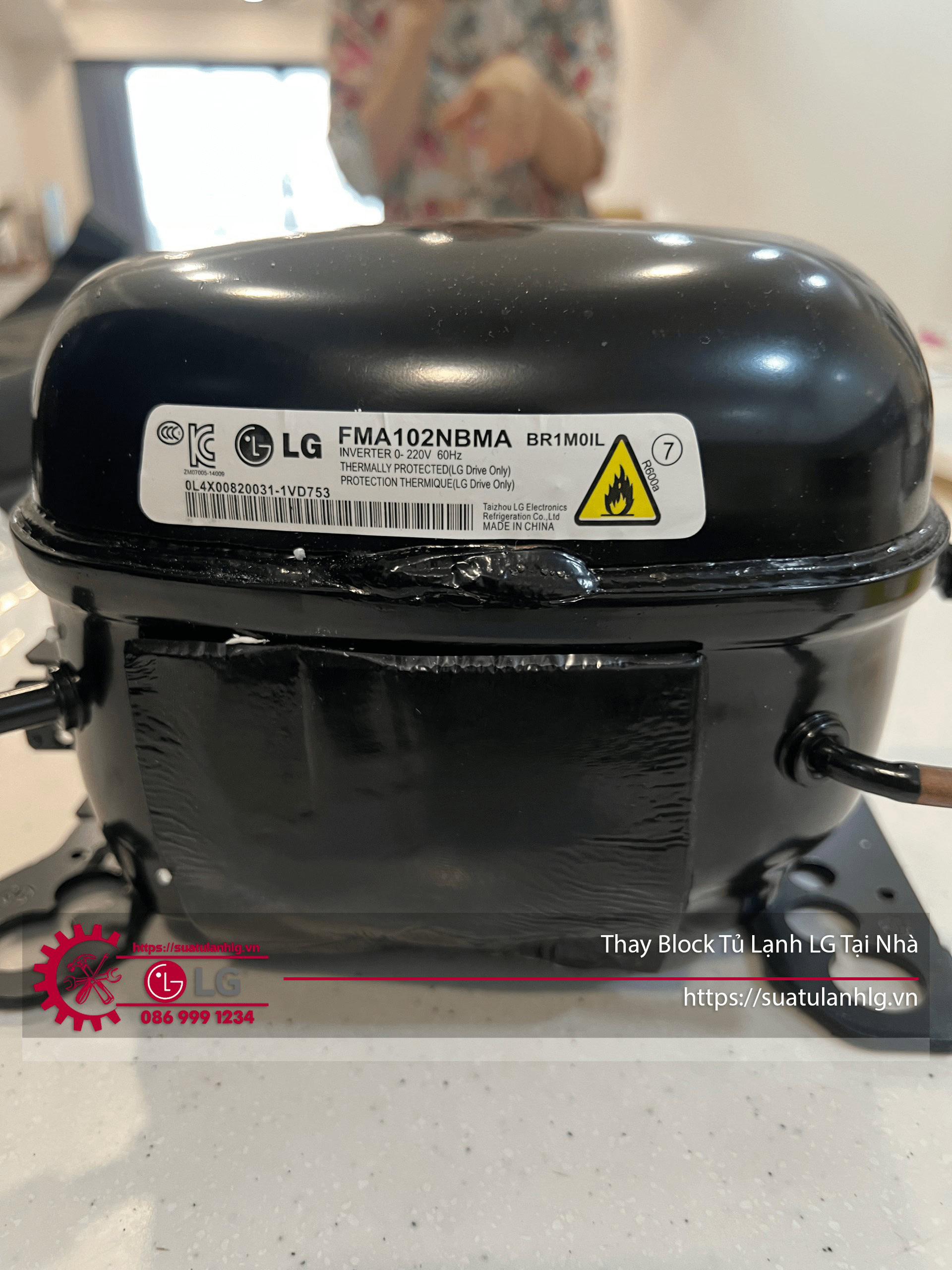 Hỗ trợ thay block tủ lạnh LG Uy tín tại nhà