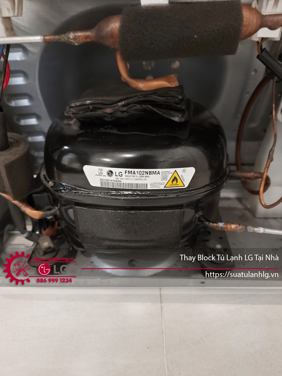 Sửa Chữa Điện Tử Điện Lạnh Nguyên Dương nhận thay block tủ lạnh LG tất cả các khu vực tại Hà Nội & TPHCM