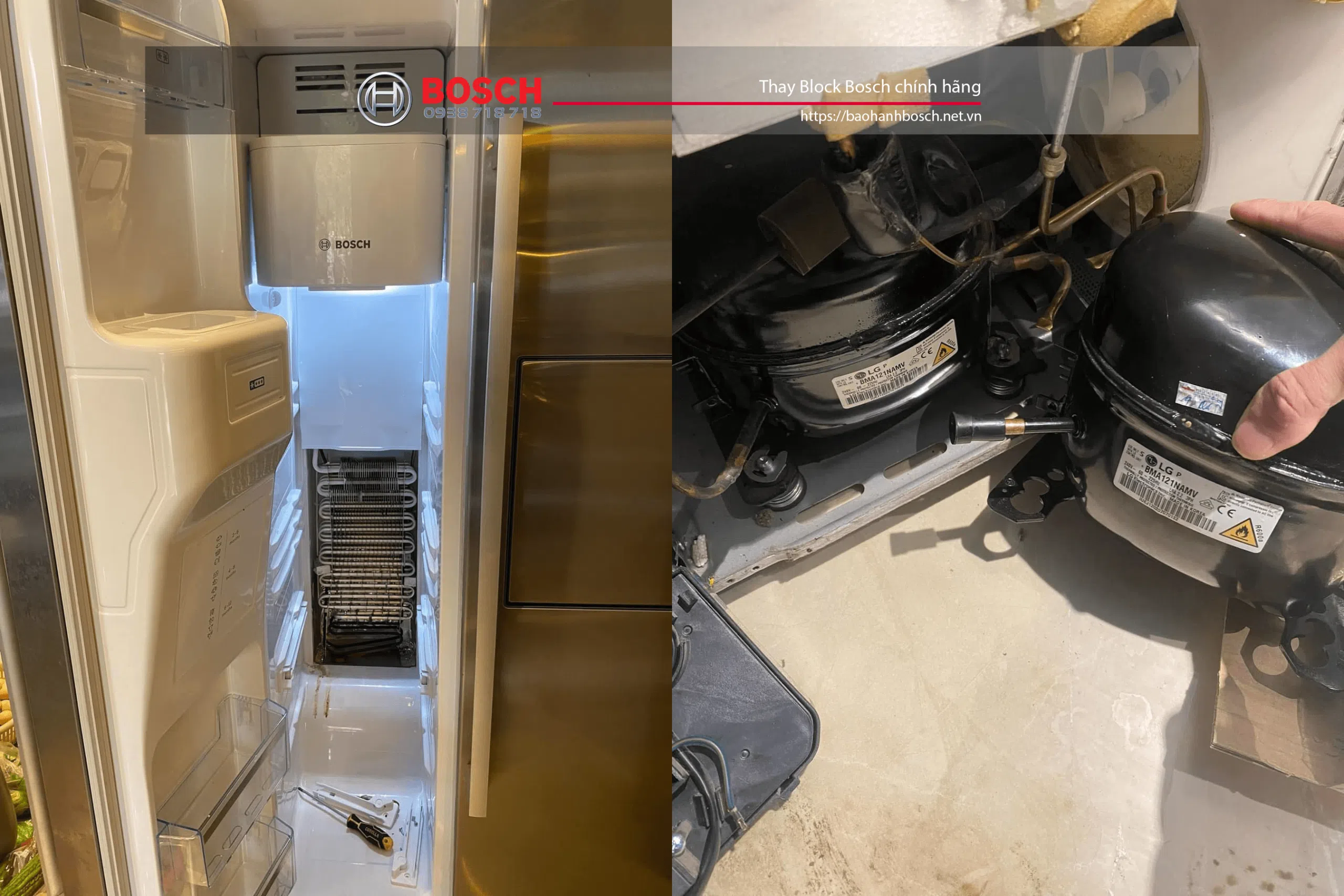Thay Block tủ lạnh Bosch