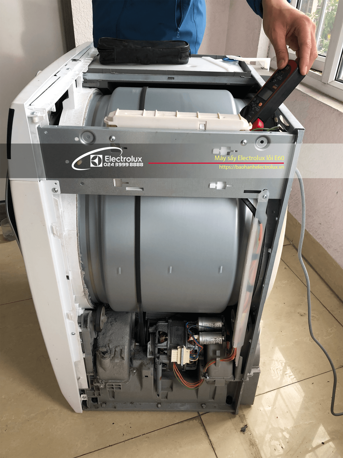 Máy sấy Electrolux lỗi E60 do một trong nhiều nguyên nhân khác nhau gây ra