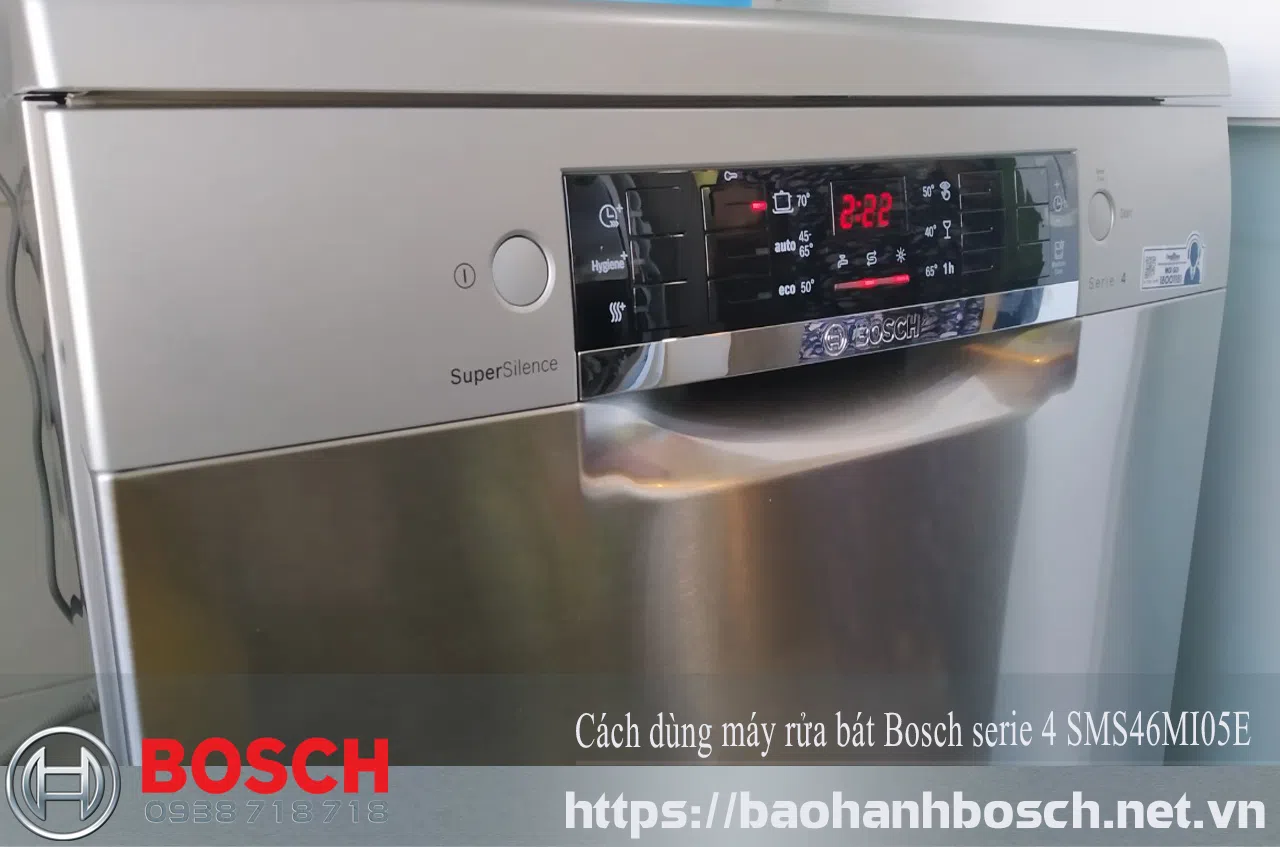 Máy rửa bát Bosch seri 4 SMS46MI05E, bảo hành Uy tín, dịch vụ sửa chữa và bảo trì uy tín tại Việt Nam.