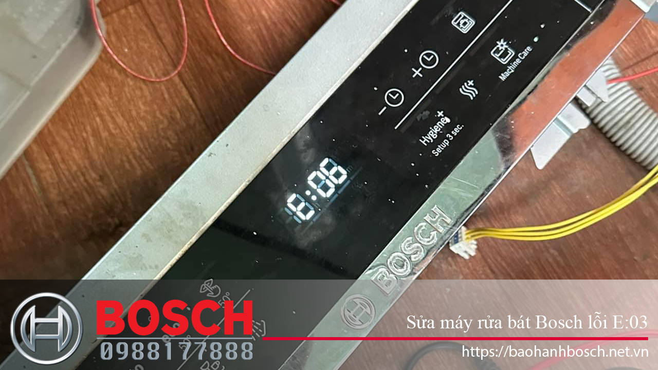 Sửa Chữa Điện Tử Điện Lạnh Nguyên Dương nhận sửa lỗi E:03 máy rửa bát Bosch