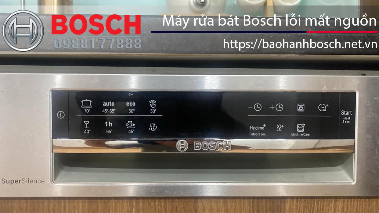 Lời khuyên lỗi nguồn máy rửa bát Bosch, dịch vụ bảo hành Bosch uy tín tại Việt Nam.