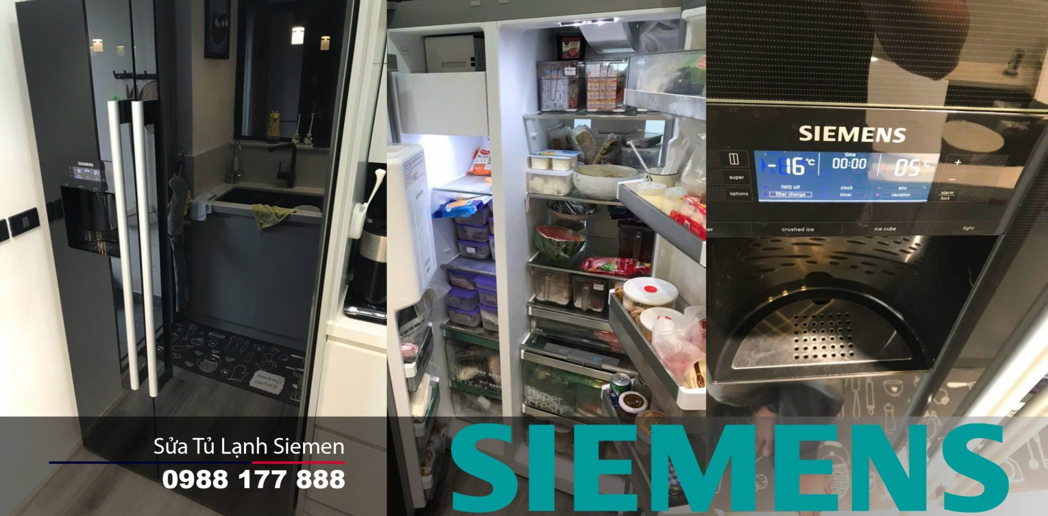 Bảo hành và sửa chữa tủ lạnh Siemens Uy tín, uy tín tại Việt Nam an toàn, nhanh chóng. Dịch vụ chuyên nghiệp, đảm bảo linh kiện Uy tín và bảo trì định kỳ. Liên hệ 0988 177 888.