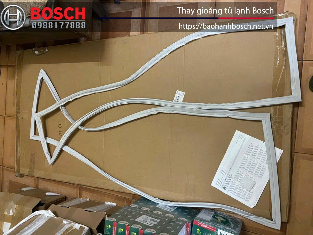 Dây gioăng tủ lạnh Bosch Uy tín, phù hợp lắp đặt và thay thế linh kiện tủ lạnh Bosch, đảm bảo hoạt động ổn định, chống thoát khí, giữ nhiệt tốt.
