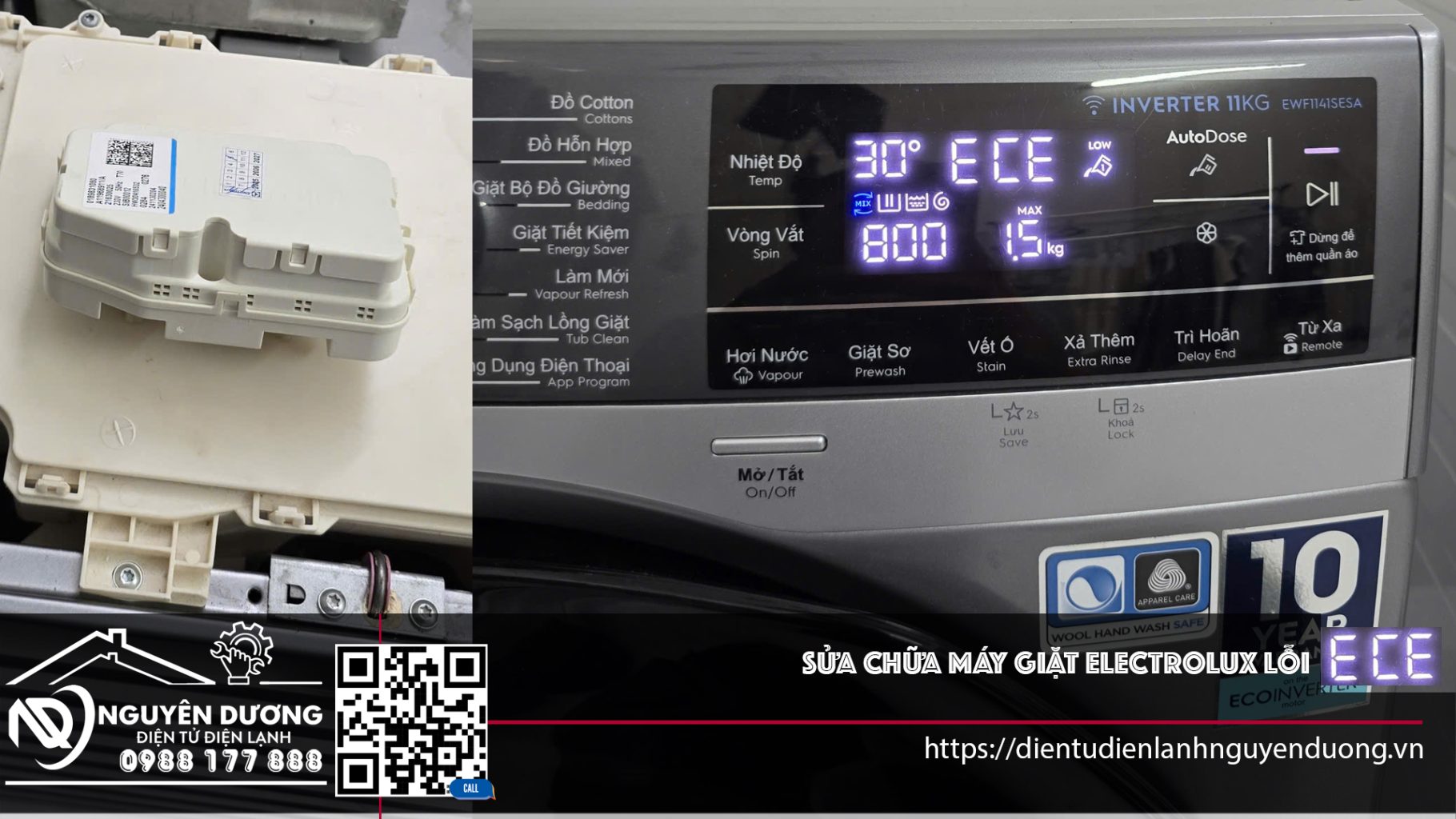 Sửa Chữa Máy Giặt Electrolux Lôi ECE