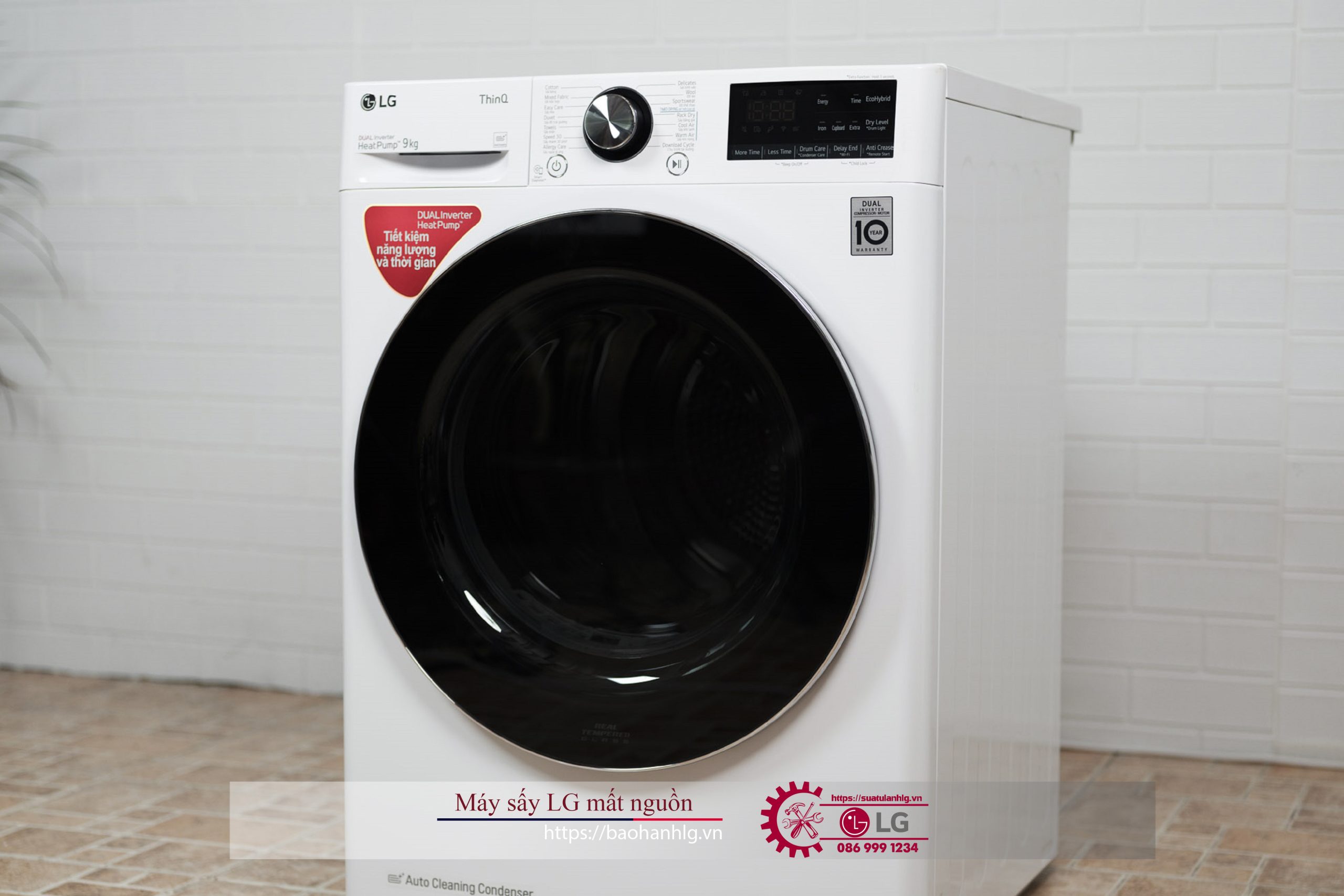 Máy sấy LG mất nguồn vì lý do nào?